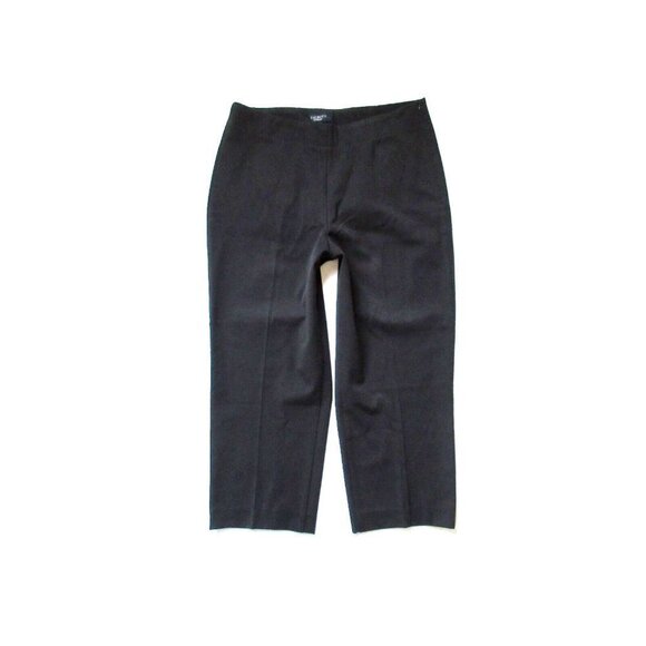 NWT Talbots Heritage Fit in Brown Bi-Stretch Side Zip Capri Crop Pants 16 x 23 ½ - Picture 3 of 4